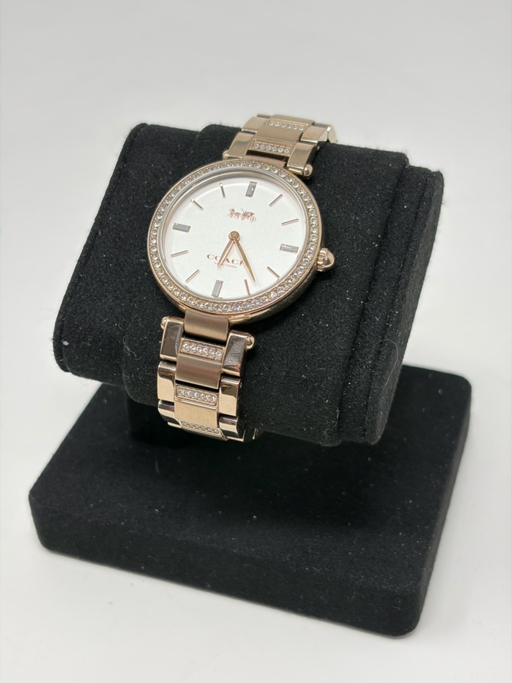 Coach Rose Gold Crystal Accent Women's Watch